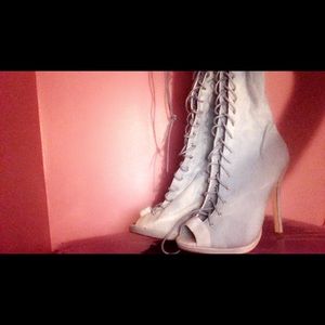 Jean Thigh High Open Toe